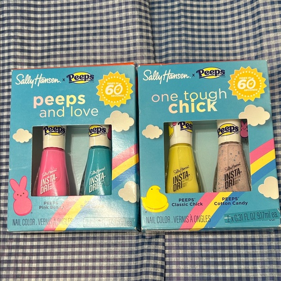 Sally Hansen Other - Sally Hansen Peeps Nail Polish Trio - Pink, Blue, Yellow